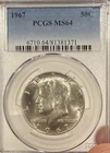 PCGS 1967 Kennedy Half Dollar 50C MS64 Silver