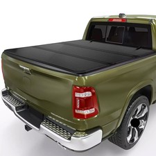 3-fold 5.76.6ft Truck Bed Tonneau Cover For 2009-2025 Dodge Ram 1500 Waterproof