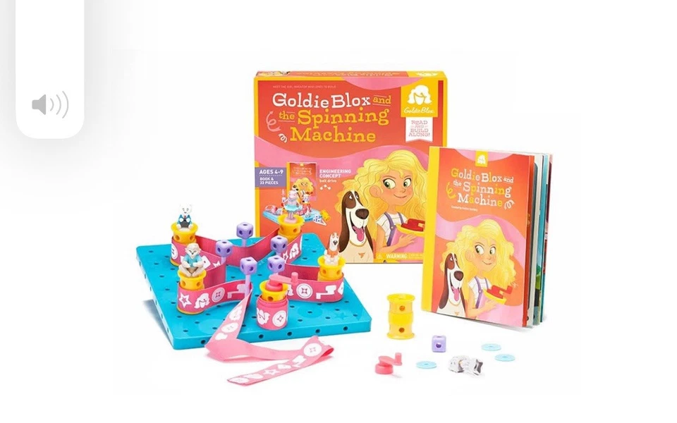 Goldie Blox y la máquina giratoria juguete educativo ingeniero de construcción potencia 4-9 Foto 2 de 4