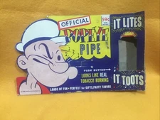 1958 Official POPEYE PIPE Cardboard Advertising Display it Lites - it Toots