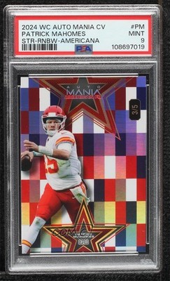 2024 Star Americana Rainbow Foil 3/5 Patrick Mahomes II #AMS-PM PSA 9 MINT 0kb0