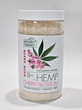 Natural Therapy Hemp & Cherry Blossom Dead Sea Bath Salt Soak Relax 37oz