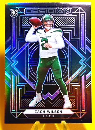 2021 Panini Obsidian Football #102 Zach Wilson RC (Jets) /100