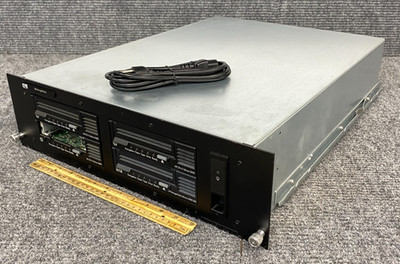 HP StorageWorks SAS 3U Drive Rack w/ 4 Drives (LTO-5 Ultrium 3000), Cord (As Is)