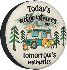 Spare Tire Cover for RV Camper Adventure, Weatherproof Universal Wheel Cover ...