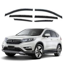 Shatterproof Out-Channel Window Deflectors for For CRV 12-16 6-Piece Chrome
