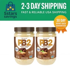 All-Natural Powdered Peanut Butter with Cocoa - 2 Pack for Healthy Snacking