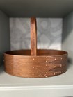 Bentwood oval basket with swing handle in Shaker style — photo 2