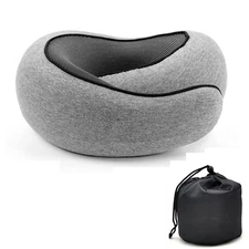 Memory Foam U-Shaped Travel Pillow Neck Support Head Rest Car Plane Soft Cushion