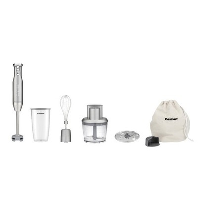 Cuisinart HB-500PC Power Blend Immersion Blender Food Processor Slicer Whisk Set