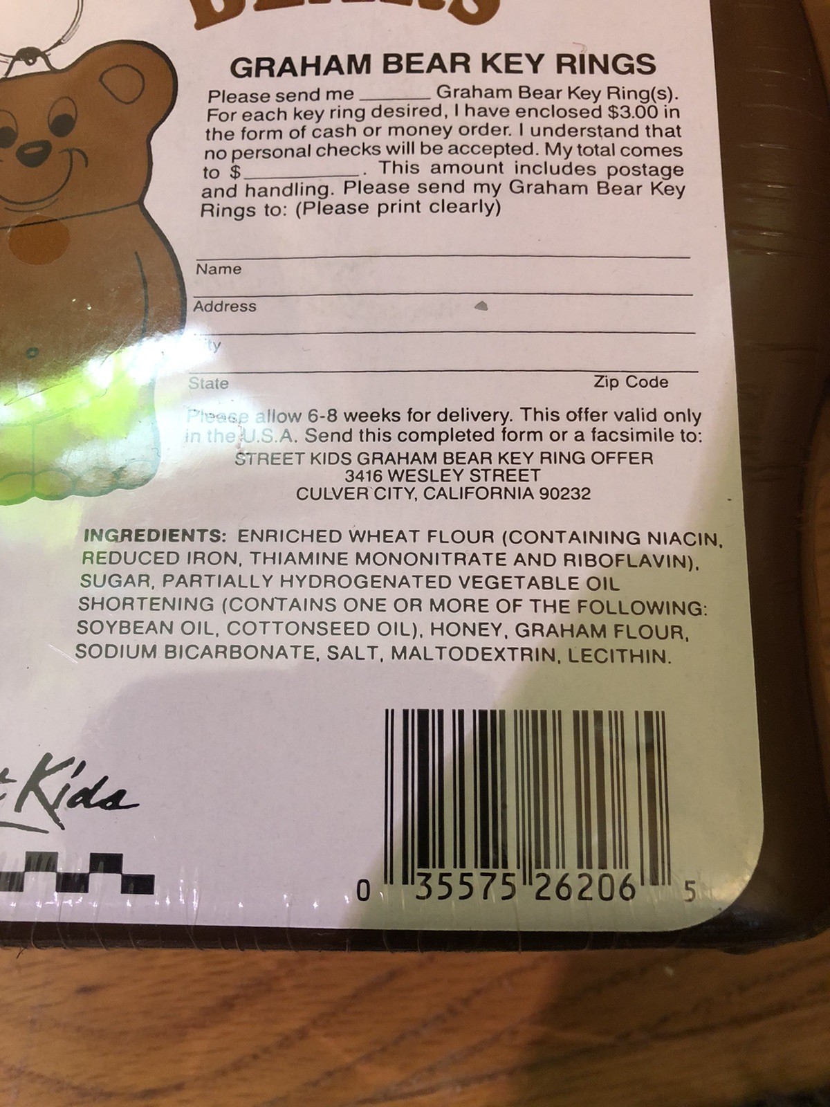 Street Kids Teddy Bear Plastic Blow Mold Coin Bank Graham Storage Brand New VTG