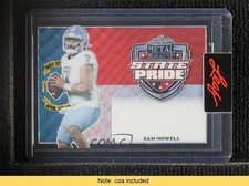 2022 Leaf Metal Draft State Pride Auto 1/1 Sam Howell #SP-SH1 7i6