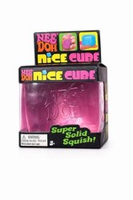 Nee Doh Super Solid Squish Squeeze Ball Pink Squeezable Stress Reliever Toy