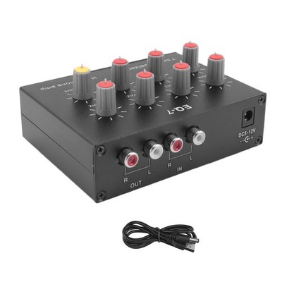 EQ-7 Auto-Audio-Headset-VerstäRker 7-Band-EQ-Equalizer 2-Kanal-Digital-Soun6758