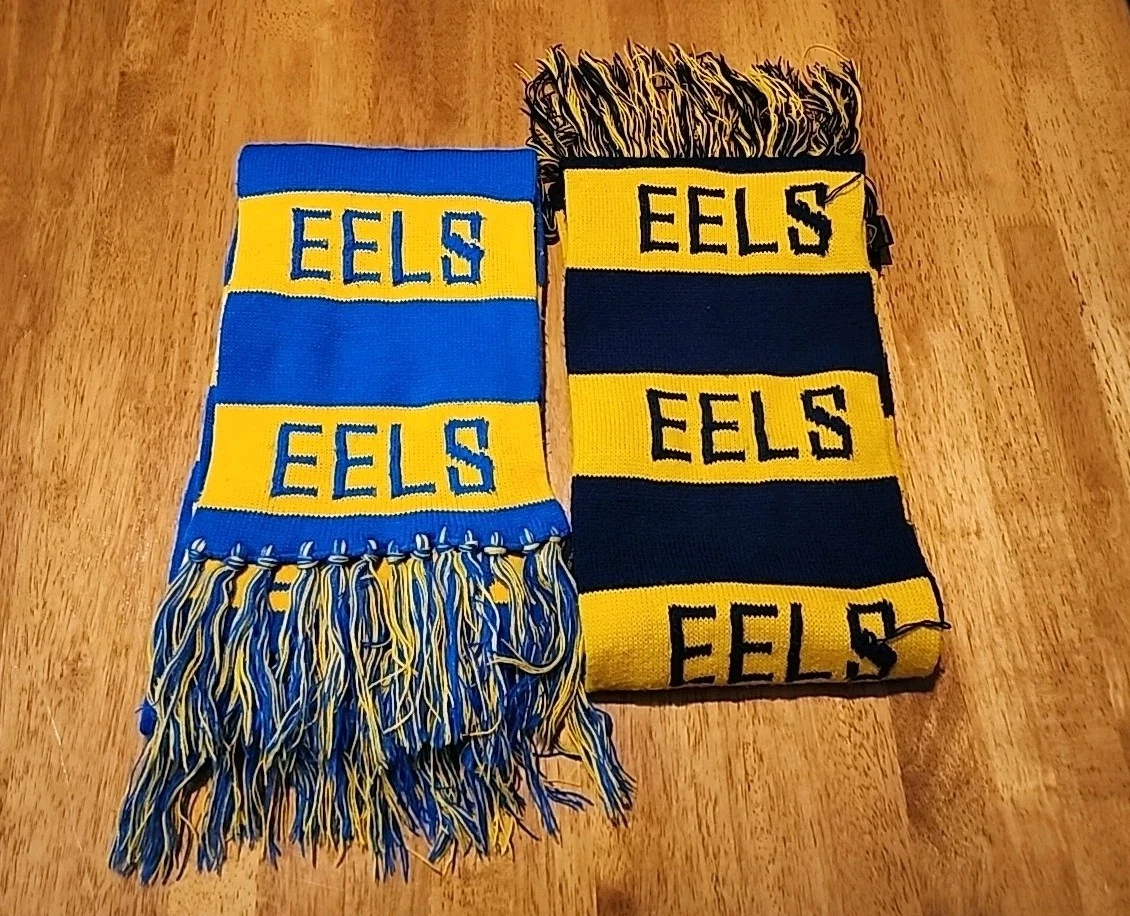 Vintage Paramatta Eels Scarves 2004 NRL Rugby Australia Sports Lot Of 2 Outdoors