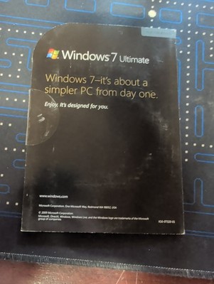 RARE SIGNED Microsoft Windows 7 Ultimate SIGNATURE EDITION 64 Bit