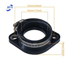 For Harley-davidson Rubber Manifold Flange 42mm Smoothbore Carb Hs42062-42k