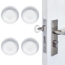 4Pcs 2" Door Stoppers for Wall Protector Flat Silicone Door Knob Bumpers Clear