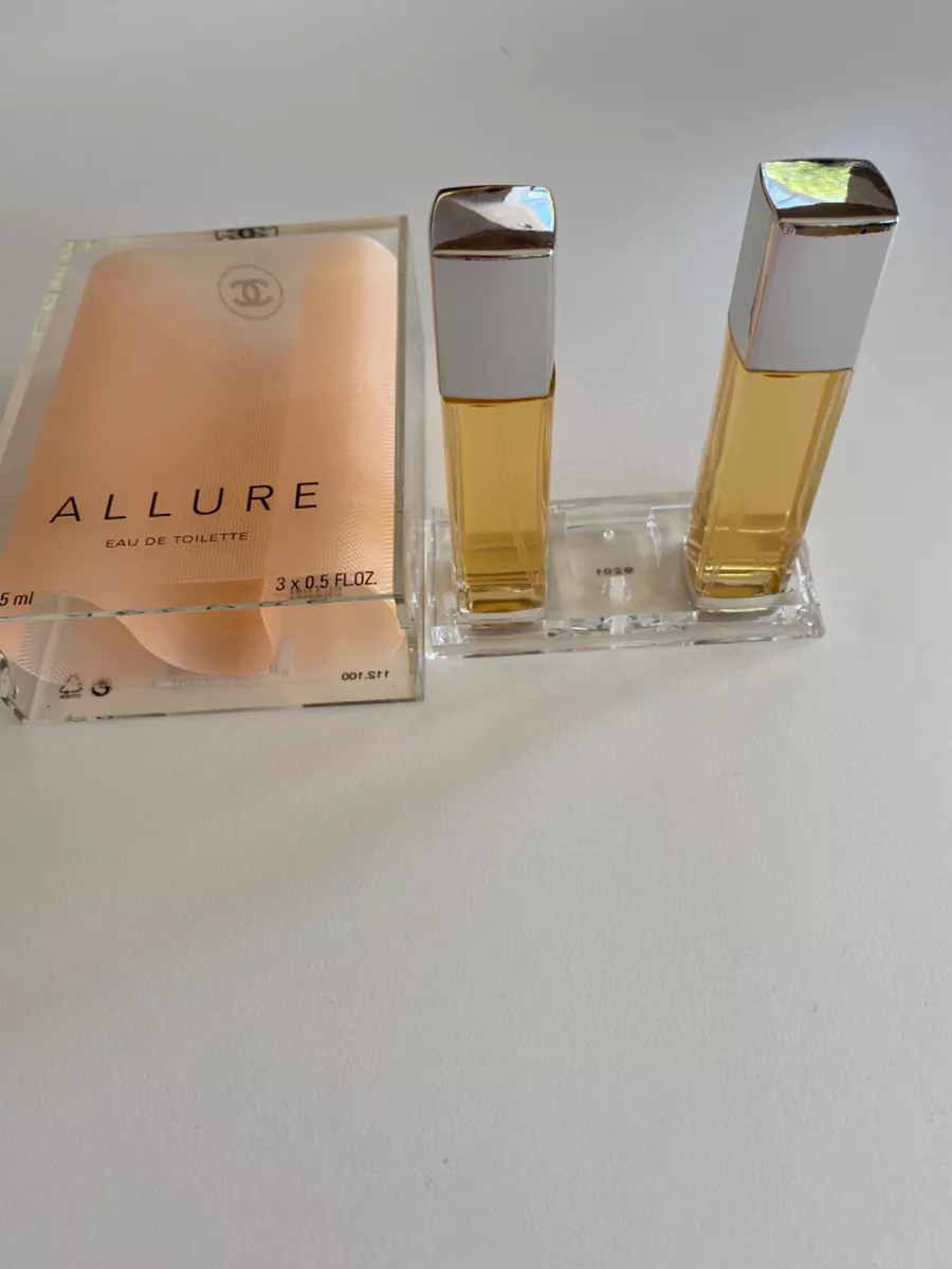 CHANEL ALLURE Eau De Toilette TO GO REFILLABLE 2 x 0.5oz SPRAYS