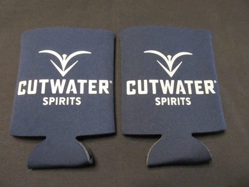 (2) Cutwater Spirits Can Koozie - Cutwater Spirits Drink Can Holder Koozies -NEW