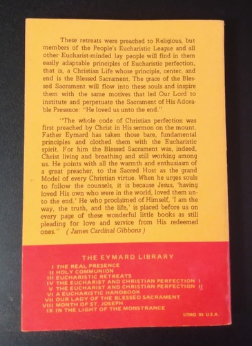 DIE EUCHARISTIE UND CHRISTLICHE VOLLKOMMENHEIT (Teil 1) - St. Peter Julian Emyard (1948) - Bild 7 von 10