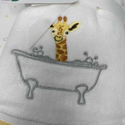 Kassa Kids Kassatex 2 Bath 2 Hand Towels Giraffe, Kids Bathroom Set - Picture 2 of 8