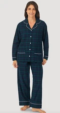 New Lanz of Salsbring Black Watch Classic Notch Pajama set XS