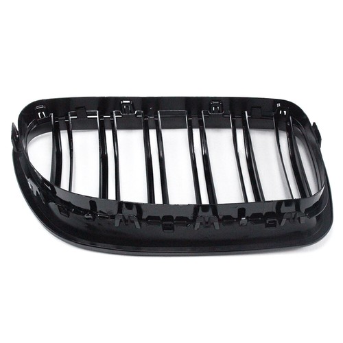 Dual Slats Front Grill for BMW 5 Series F10/F11 550i 535i 2009-2016 Glossy Black - Bild 9 von 12