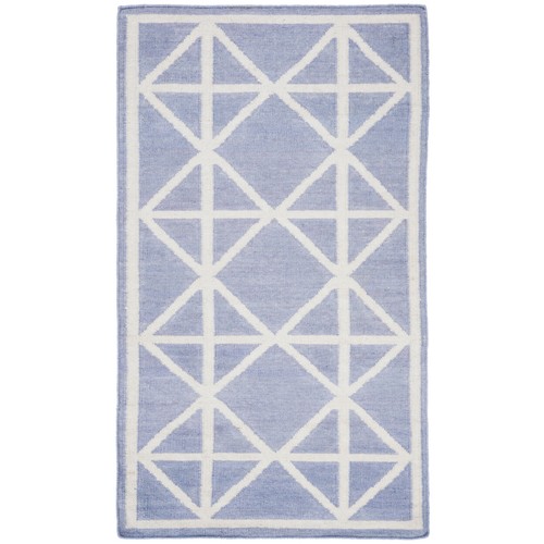 SAFAVIEH Dhurries DHU558B Handwoven Purple / Ivory Rug - Picture 9 of 18