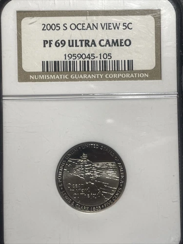 2005 S Ocean View Jefferson Nickel  Proof NGC PF69 Ultra Cameo