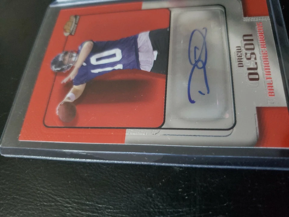 Topps finest drew olson autograph error card!!! - Image 3 of 4