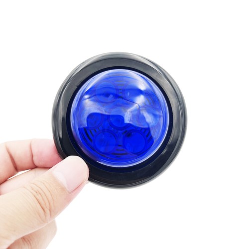 4x 2" Inch Blue Round LED Light Clearance Side Marker Lights Truck Trailer 12V - Picture 10 of 11
