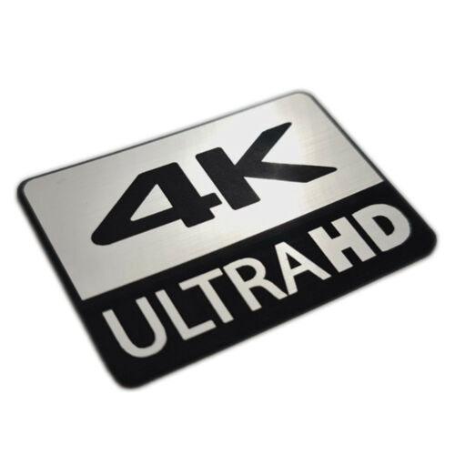 4K Ultra HD Sticker Case Badge Emblem Aufkleber Decal - Picture 1 of 2