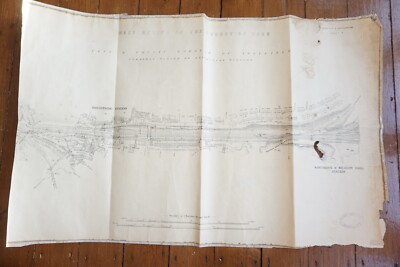 c1916 Brightside Station Wincobank Meadow Hall Midland Eisenbahn Karte LMS Derby