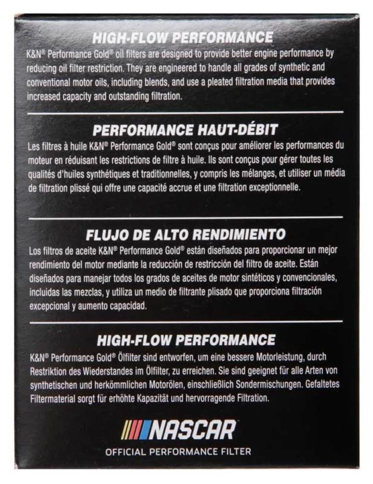 Filtro de aceite K&N Performance para 06-11 BMW M5/M6 / 08-15 Porsche Cayenne 4,8 L / 10 Foto 4 de 4