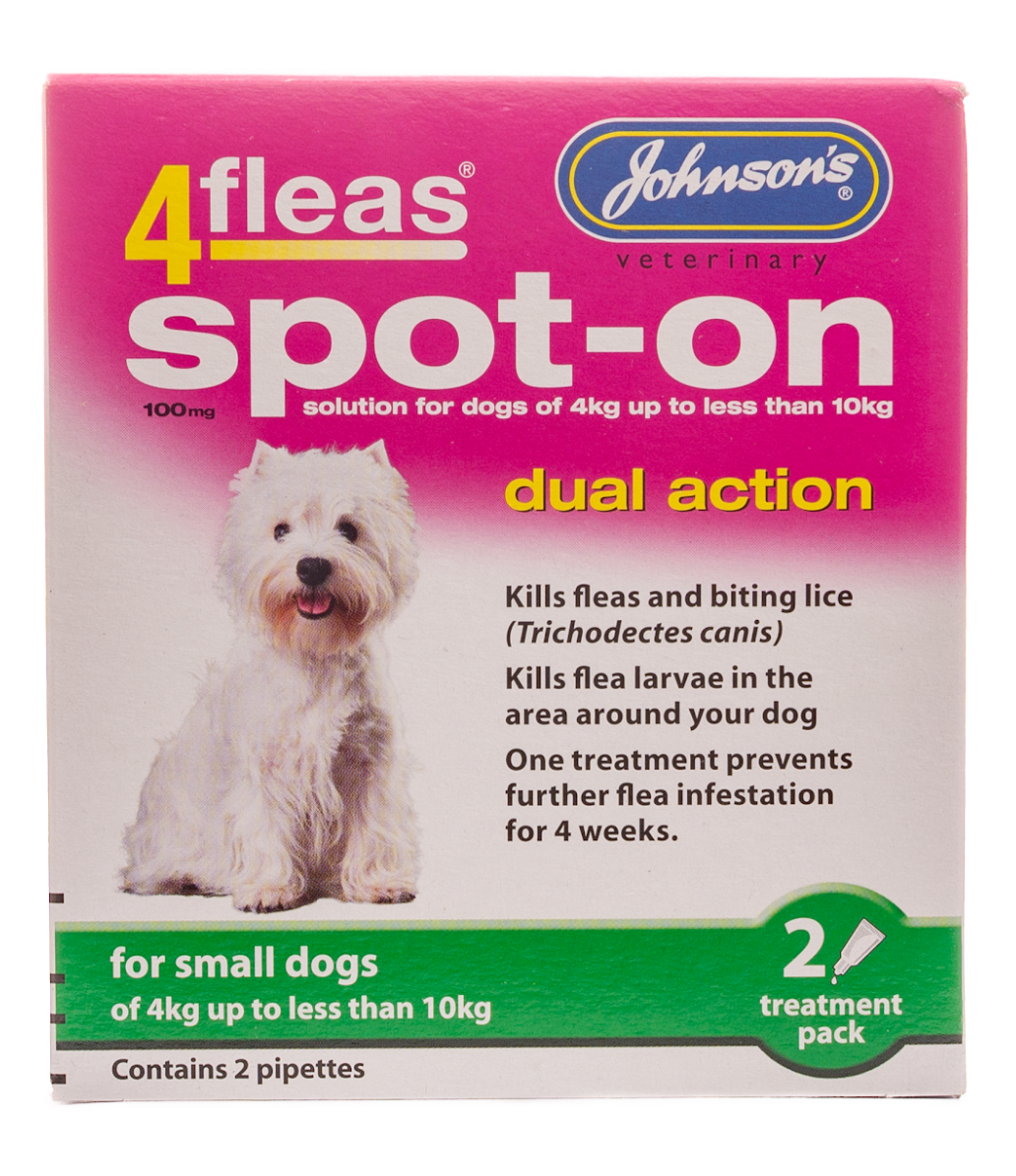 Johnson's 4fleas SpotOn Cats Dogs Dual Action Kills Fleas & Biting