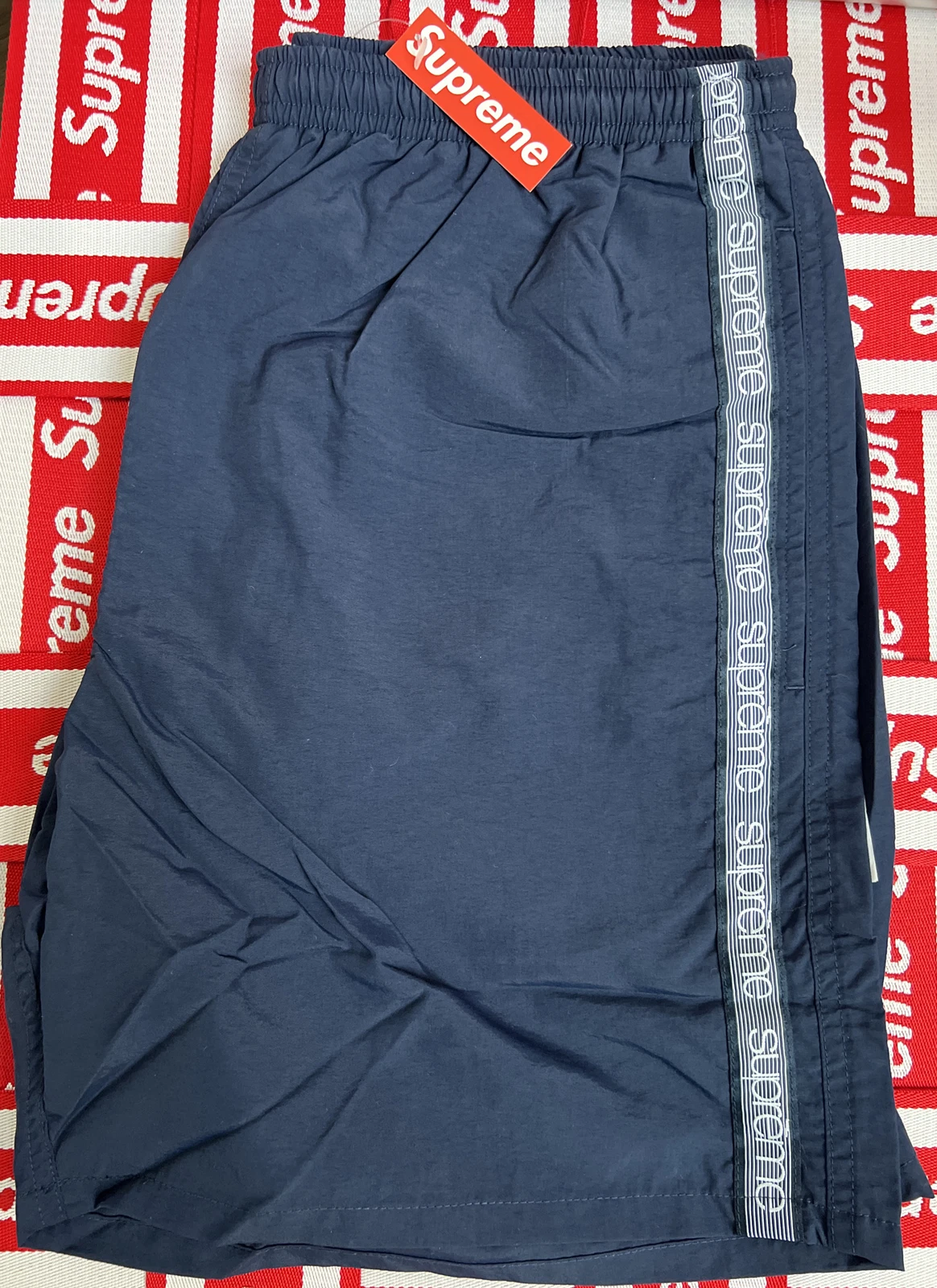 Supreme Tonal Tapping Water Short ! SS18 Super Rare Taille Petit ! Marine !! Totalement D/S !