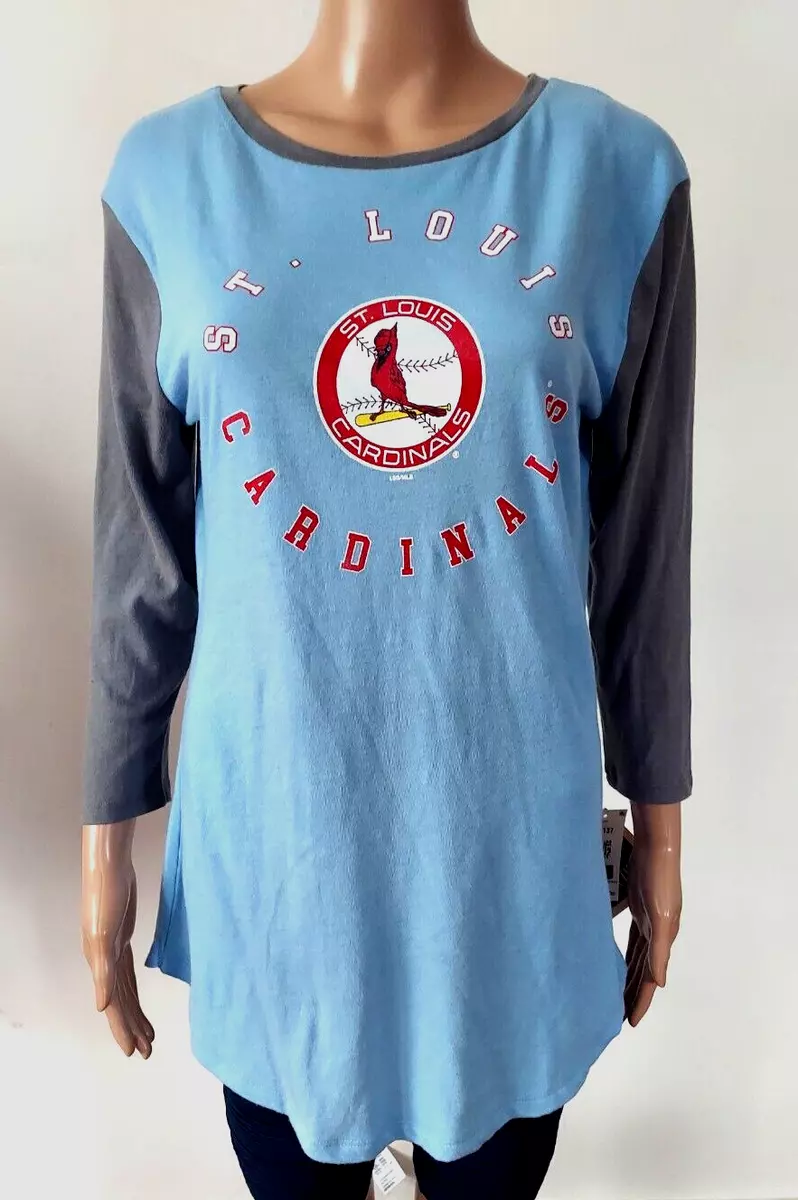 st louis cardinals shirt blue small