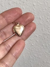 14K Rose Gold Heart 3D Pendant/Charm / 1.69 g