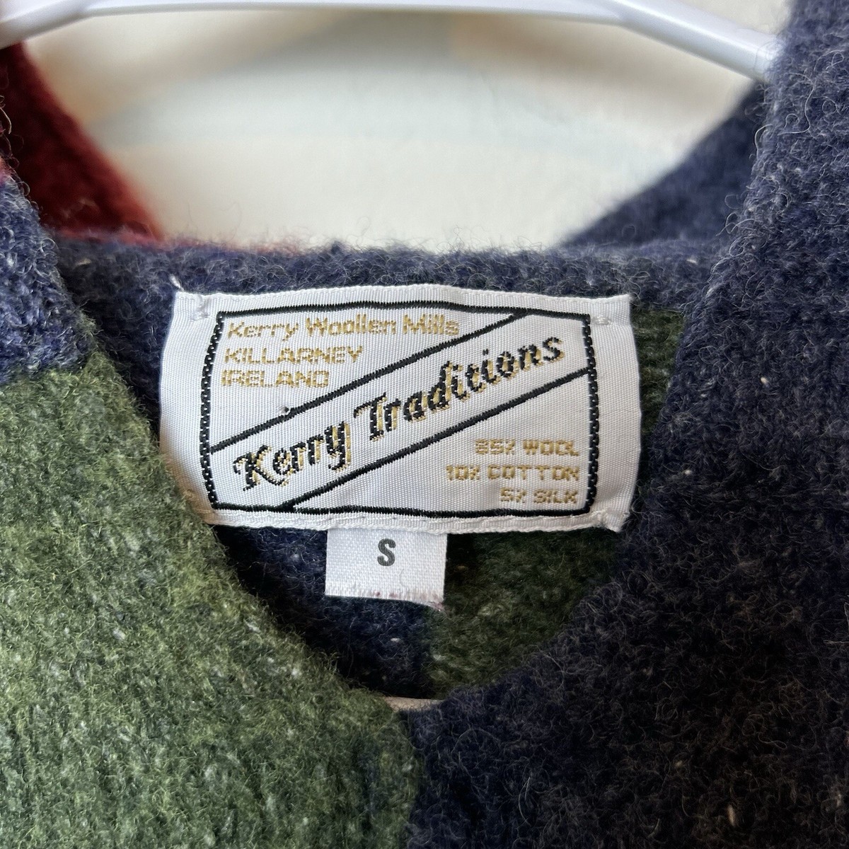 5HC314 KERRY TRADITIONS ウールニット Vintage Kerry Traditions Woolen Mills Irish Wool Brown