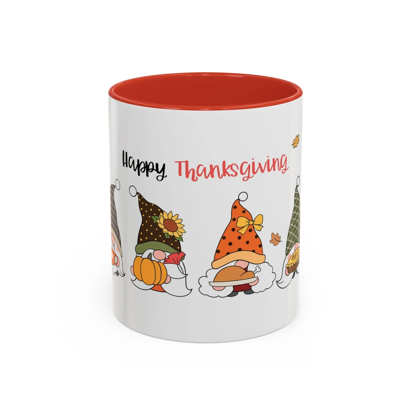 Thanksgiving Accent Mug, Fall Harvest Coffee Cup, Autumn Home Decor