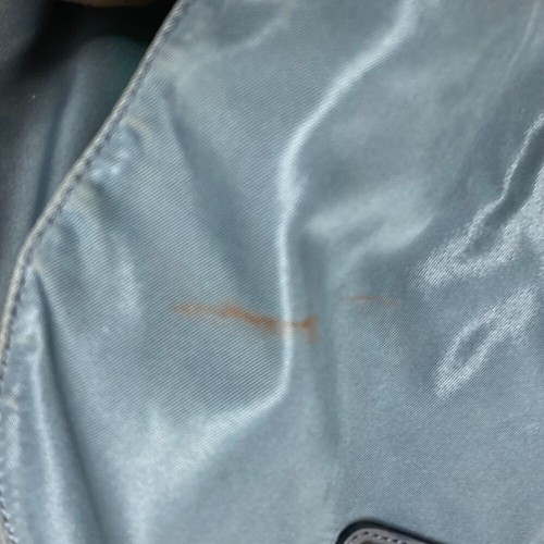 PRADA backpack bag triangle logo triangle logo plate Backpack Nylon blue - Picture 12 of 17