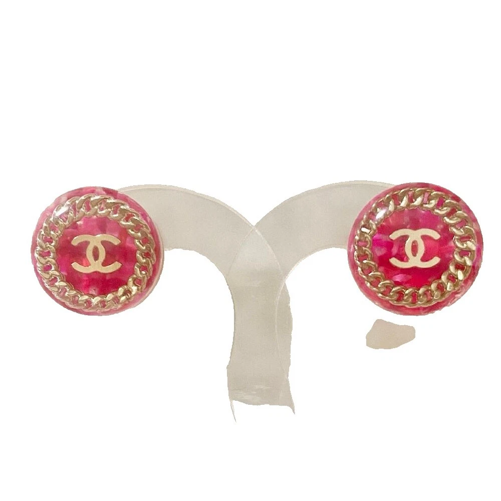 Pendientes de Moda CHANEL Lucite Stud