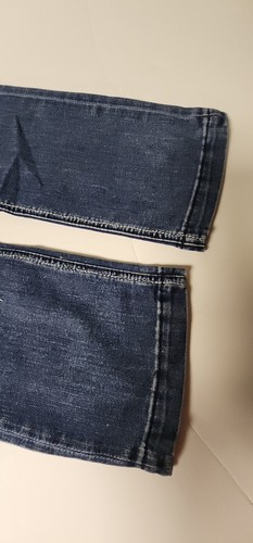Vintage SERFONTAINE Blue Pants Denim Distressed Jeans Size 26 Skinney Leg - Picture 6 of 11