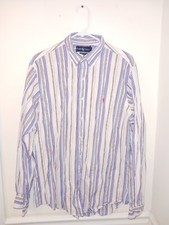 Polo Ralph Lauren Custom Fit Striped Men's Large Long Sleeve Button Front Shirt