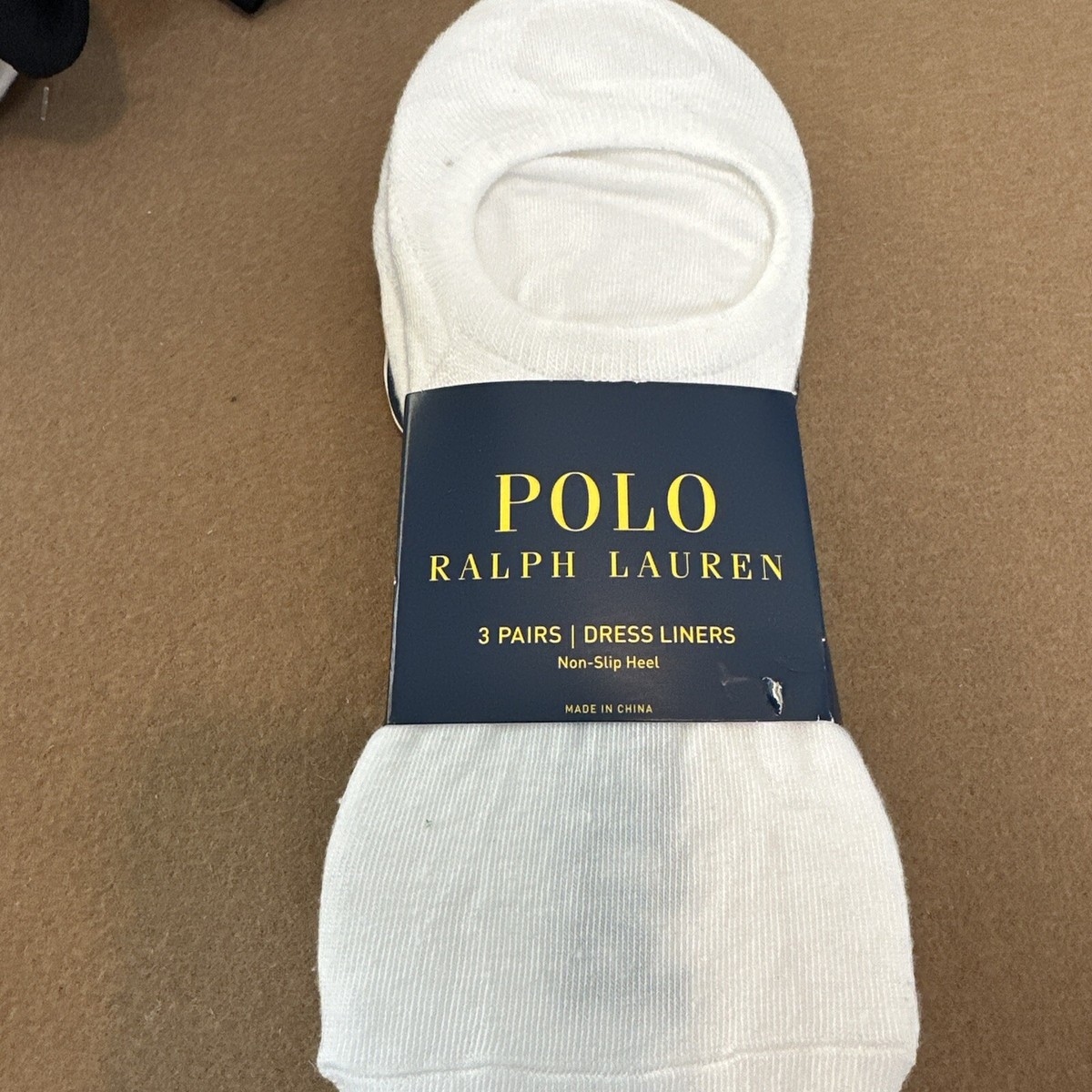 Polo Ralph Lauren White Liner Dress Socks - 3 Pack