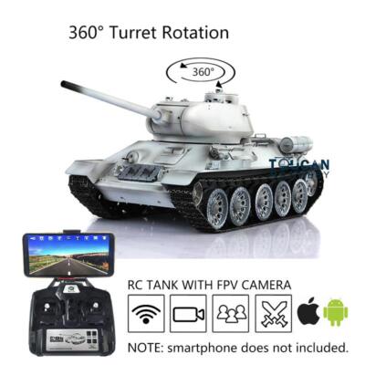 Henglong 1/16 FPV Plastic 7.0 T34/85 RC Tank 3909 360