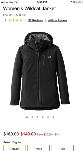 LL Bean Womens Size S Wildcat Jacket | eBay