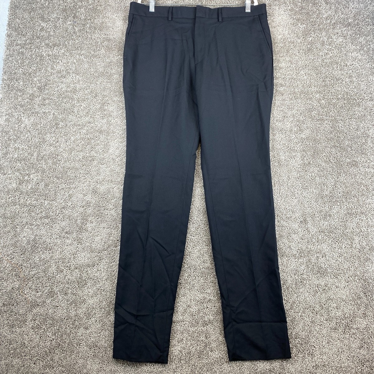 Edwards Redwood & Ross Dress Pants Men's Size 36 Black Flat