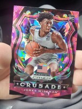 James Wiseman 2020 Panini Prizm Draft Picks Pink Ice Crusade Insert